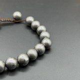 Viking Style Damascus Steel Beaded Bracelet