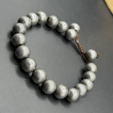 Viking Style Damascus Steel Beaded Bracelet