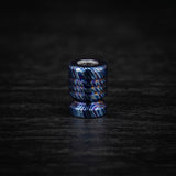 Zircuti Black Timascus Bead, Damascus Titanium, Knife Lanyard, Paracord Bead