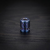 Zircuti Black Timascus Bead, Damascus Titanium, Knife Lanyard, Paracord Bead