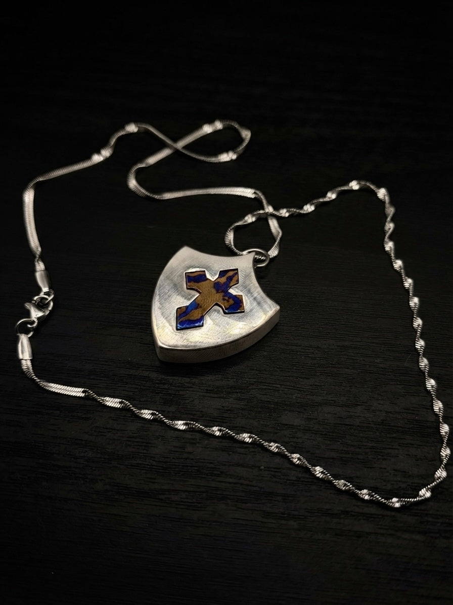 Timascus Titanium Custom design Pendant: Personalized Timascus Necklace