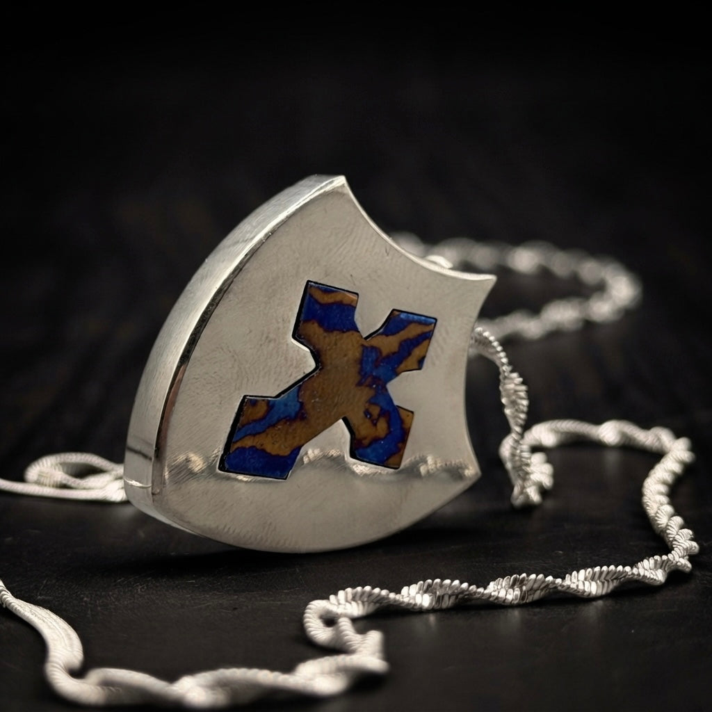 Timascus Titanium Custom design Pendant: Personalized Timascus Necklace