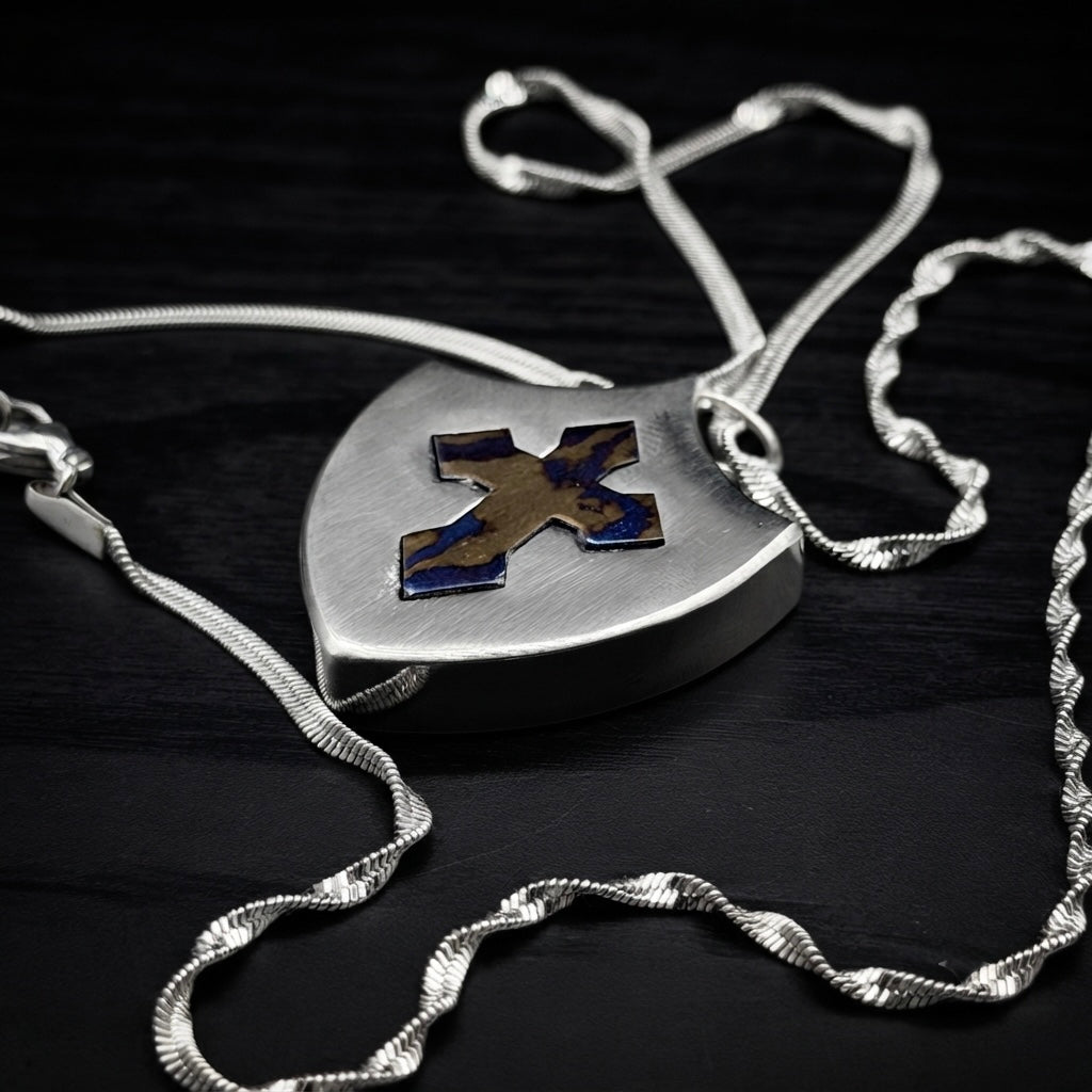 Timascus Titanium Custom design Pendant: Personalized Timascus Necklace