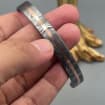 Hand Forged Damascus Steel Cuff Bracelet with Copper