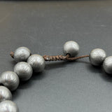 Viking Style Damascus Steel Beaded Bracelet