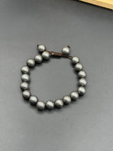 Viking Style Damascus Steel Beaded Bracelet