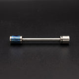 Spinning Handmade Zircuti (Black Timascus) Lanyard Bead Keeper, Custom Design, Gift for him