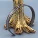 Hand Forged Damascus Steel Cuff Bracelet with Copper