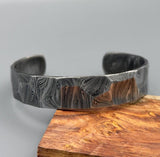 Hand Forged Damascus Steel Cuff Bracelet