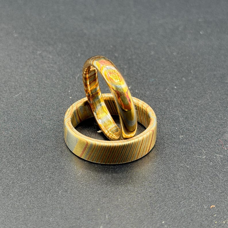 Mokume Gane Minimalist Ring