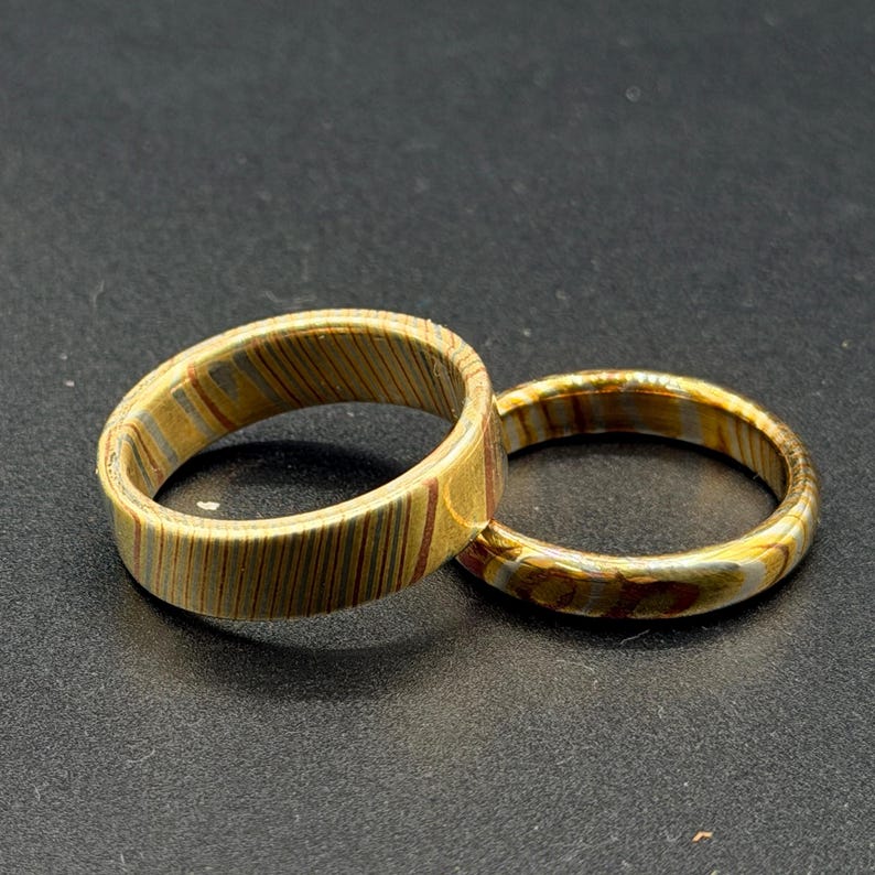 Mokume Gane Minimalist Ring
