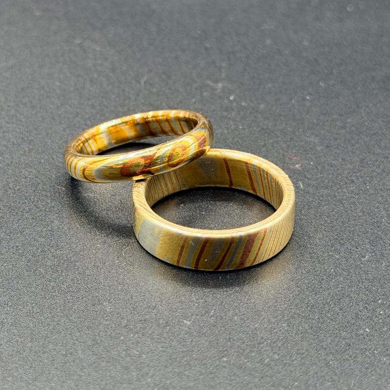 Mokume Gane Minimalist Ring