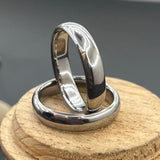 Minimalist Titanium Wedding Band 5mm: High Polished Anniversary Ring