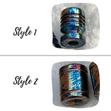 Flamed Anodized Titanium Beads: Paracord Lanyard, Bracelet