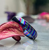 Timascus Zirconium Ring: 5mm Domed Unisex Band