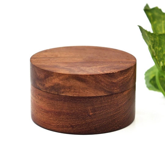 Damascus Steel & Whiskey Barrel Wood Ring: Handmade Mens Wedding Band