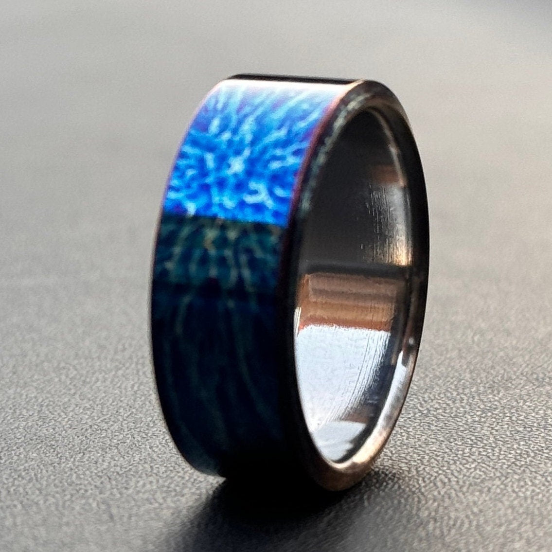 Colorful Anodized Titanium Ring: Hypoallergenic Wedding Band