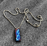 Anodized Titanium Rainbow Pendant - Personalized Mens Jewelry