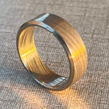 8mm Damasteel Heimskringla Pattern Ring: Handmade Edged Love Band