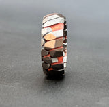 Acid Etched Superconductor Ring: Niobium Copper Wedding Band