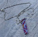 Black Timascus Bar Pendant | Customized Zircuti Jewelry Gift