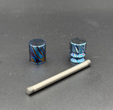 Titanium Timascus EDC Bead Holder – Handmade Lanyard