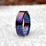 Titanium Colorful Toxic Ring | Heat-Anodized Wedding Band