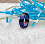 Titanium Colorful Toxic Ring | Heat-Anodized Wedding Band
