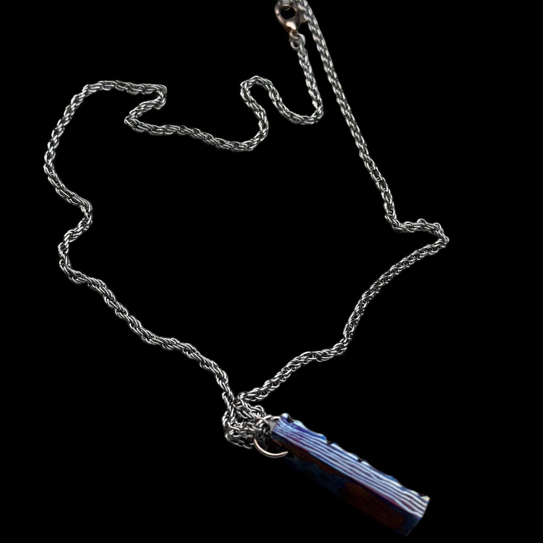 Timascus 3 Alloy Pendant: Personalized Engraved Necklace
