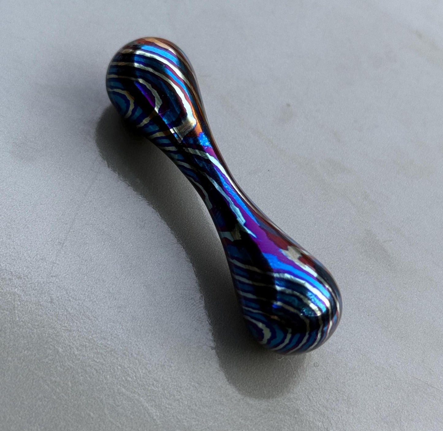 Timascus 3 Alloy Knucklebone Fidget Toy - Handmade Titanium