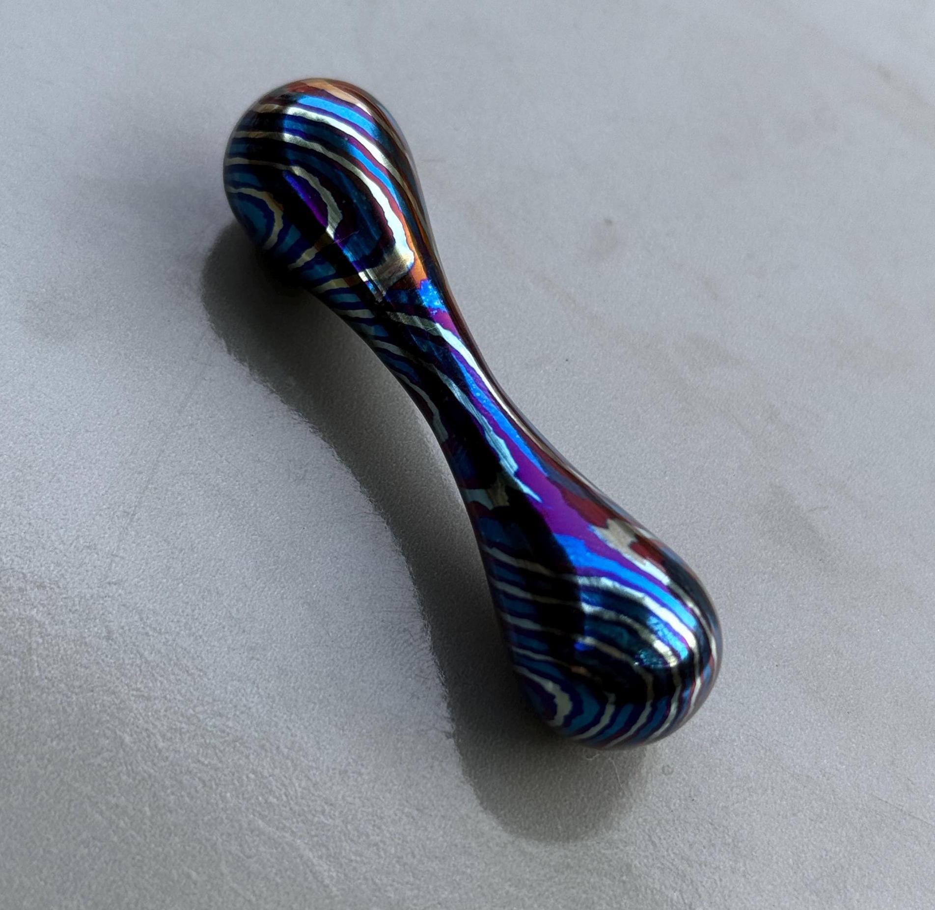 Timascus 3 Alloy Knucklebone Fidget Toy - Handmade Titanium