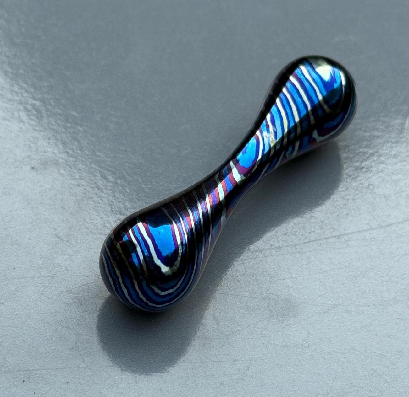 Timascus 3 Alloy Knucklebone Fidget Toy - Handmade Titanium
