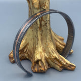 Hand Forged Damascus Steel Cuff Bracelet with Copper