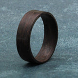 Ironwood Bentwood Ring: Natural Wood Wedding Band, Handmade in USA