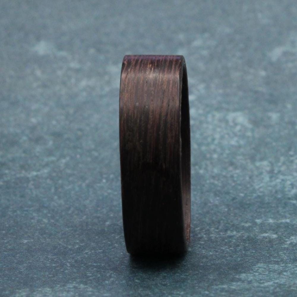 Ironwood Bentwood Ring: Natural Wood Wedding Band, Handmade in USA