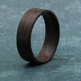 Ironwood Bentwood Ring: Natural Wood Wedding Band, Handmade in USA