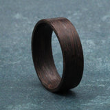 Ironwood Bentwood Ring: Natural Wood Wedding Band, Handmade in USA