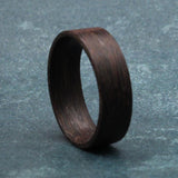 Ironwood Bentwood Ring: Natural Wood Wedding Band, Handmade in USA