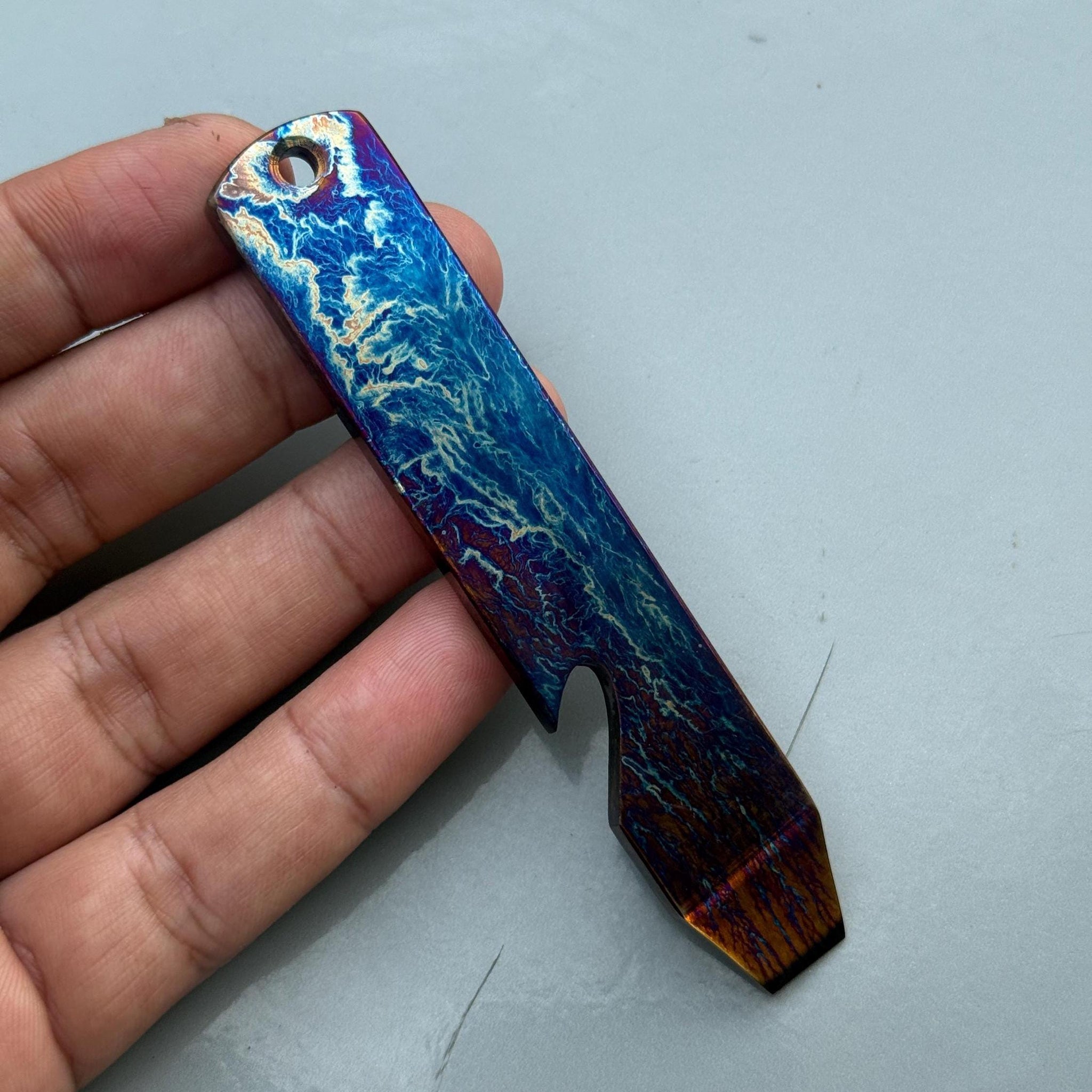 Colorful Titanium EDC Prybar with Bottle Opener