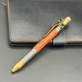 Handcrafted Damascus Steel Ballpoint Pen - Personalized Gift