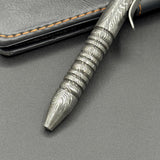 Hand Forged Damascus Steel Ballpoint Pen: Personalized Retirement Gift