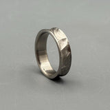 Custom Engraved Titanium Ring: Minimalist Wedding Band, Handcrafted