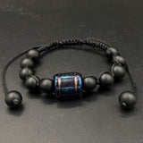 Lava Stone &amp; Titanium Bracelet for Men | Healing Energy Jewelry