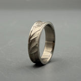 Custom Engraved Titanium Ring: Minimalist Wedding Band, Handcrafted