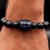 Lava Stone &amp; Titanium Bracelet for Men | Healing Energy Jewelry