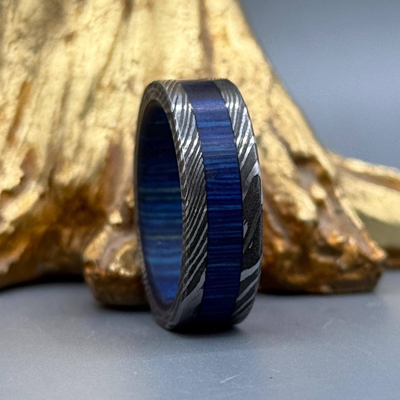 The Matlo: Hand-Forged Viking Damascus Steel Ring