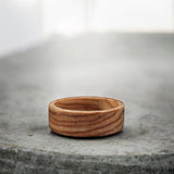 Ashwood Wedding Band Ring: Minimalist Bentwood Design