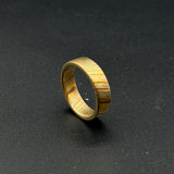Mokume Gane Minimalist Ring - Hand-Forged Men's Wedding Band
