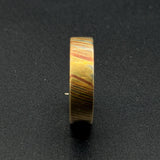 Mokume Gane Minimalist Ring - Hand-Forged Men's Wedding Band