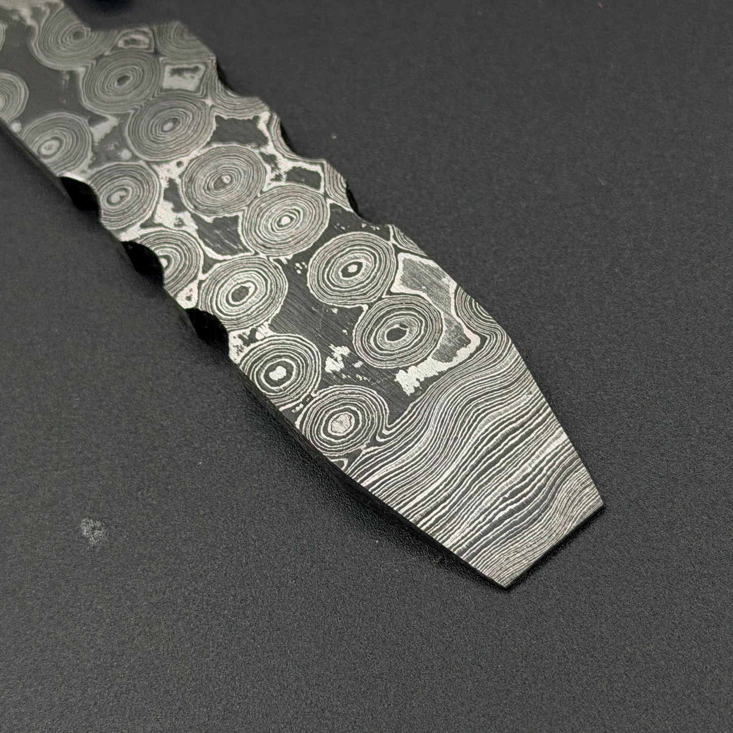 Damascus Steel EDC Prybar, Camping Ti Multi-tool,